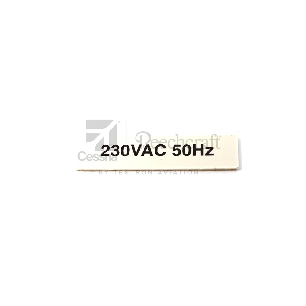 200-1050-230|PLACARD 230VAC 50HZ