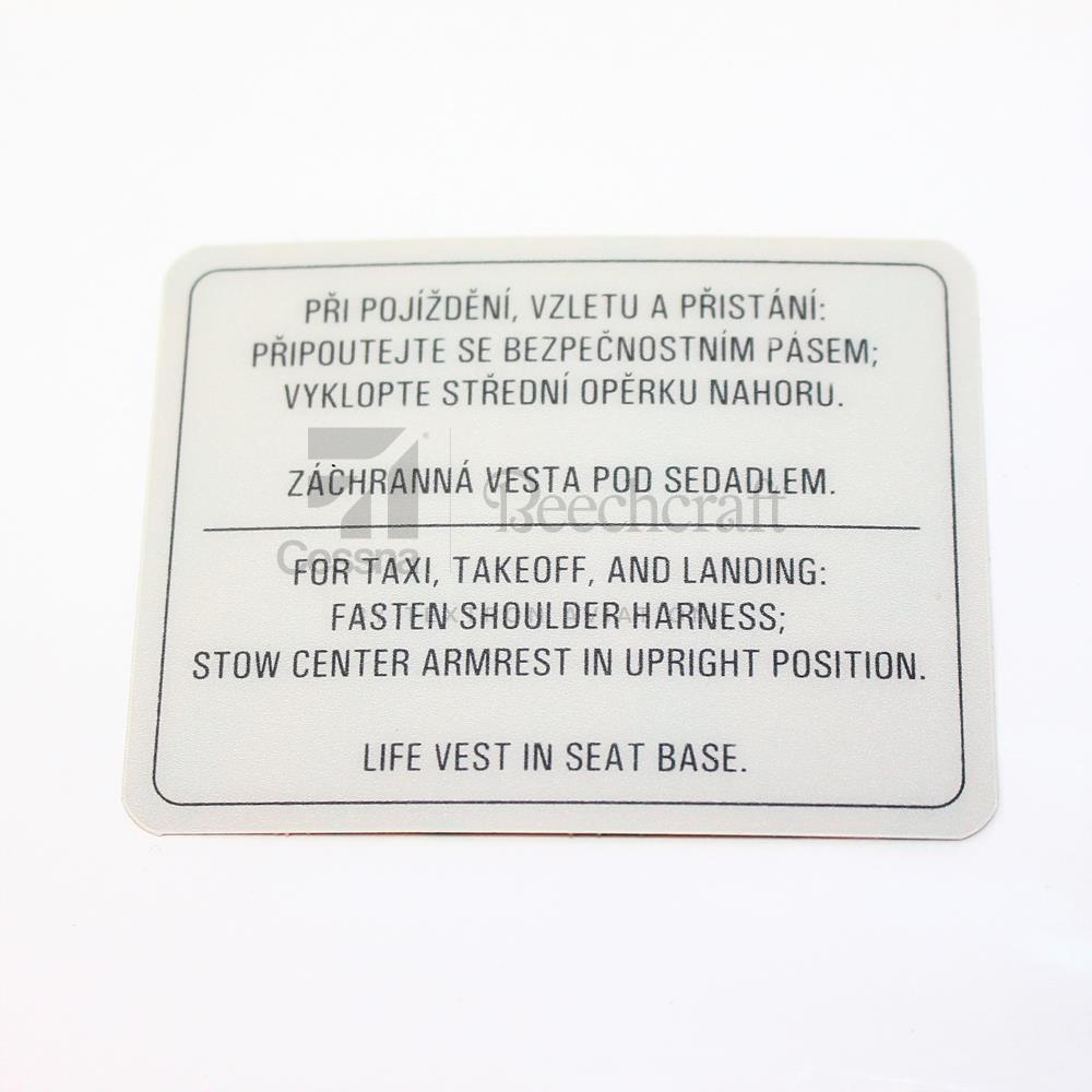 4416090-14|PLACARD-COUCH WITH ARMREST