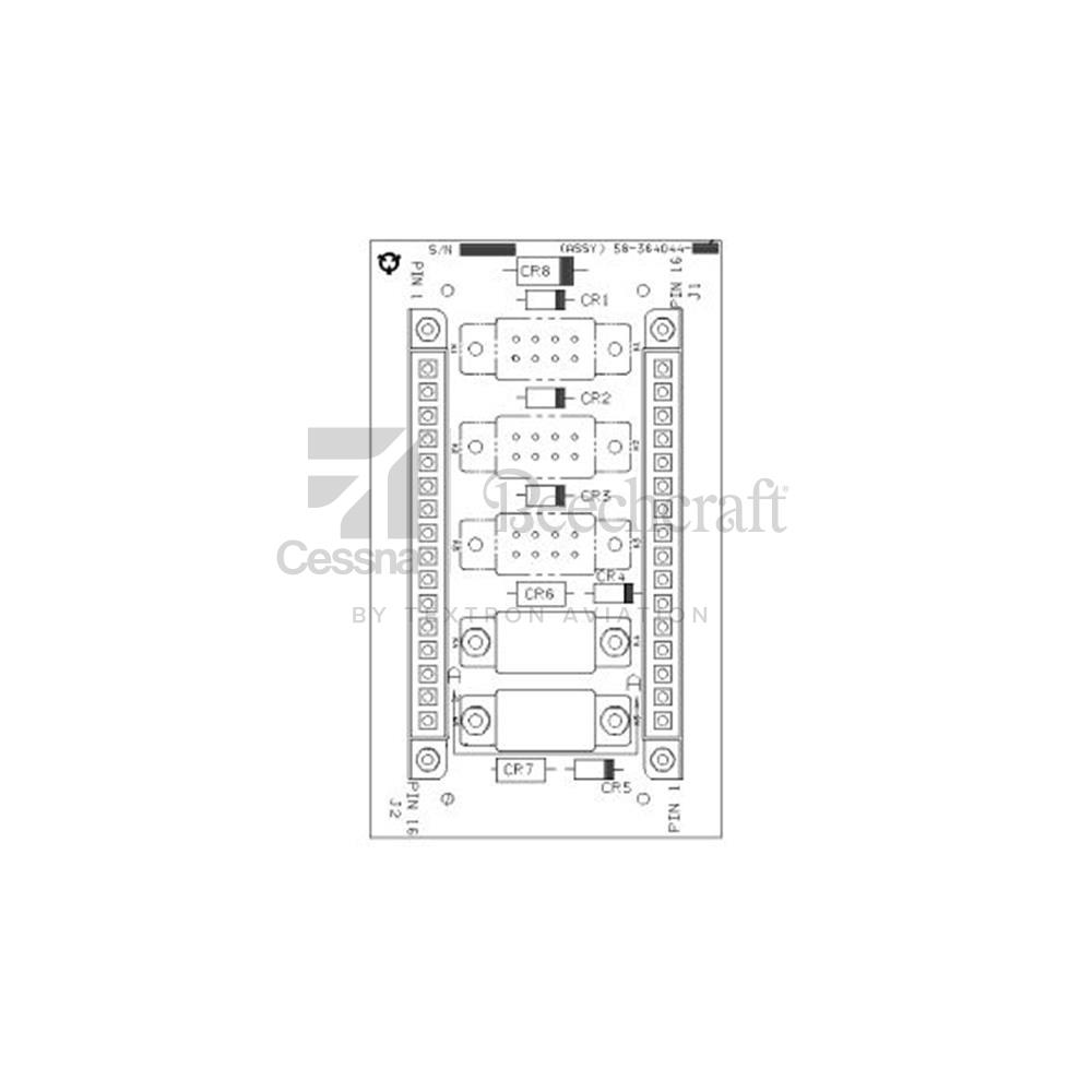 58-364044-0001 | PRINTED CIRCUIT BOARD ASSY-FLA | Textron 