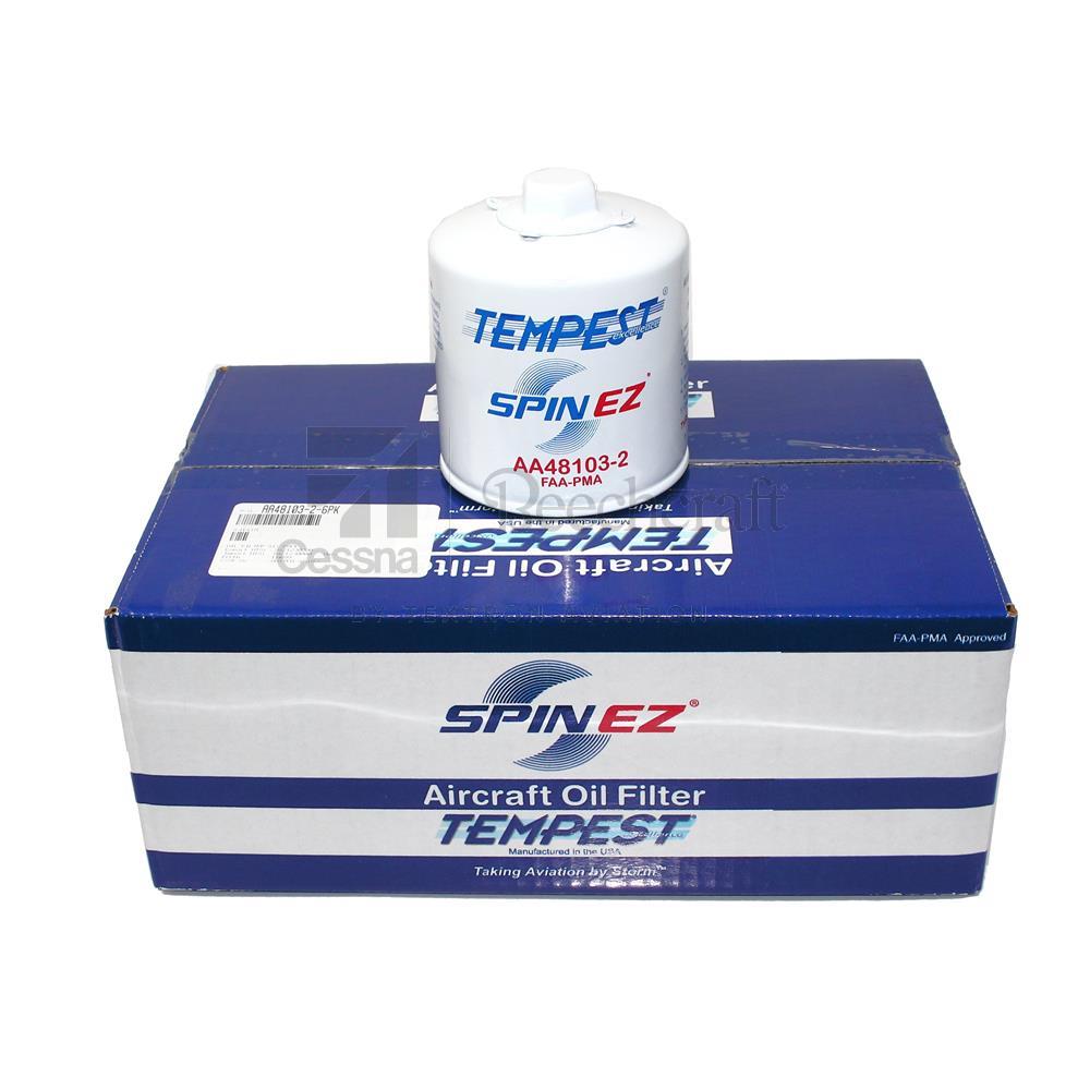 AA48103-2-6PK | Tempest SPIN EZ Oil Filter 13/16 Female Thread (Six Pack)