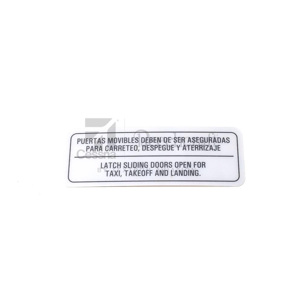 6319127-221|PLACARD- SLIDING DOOR