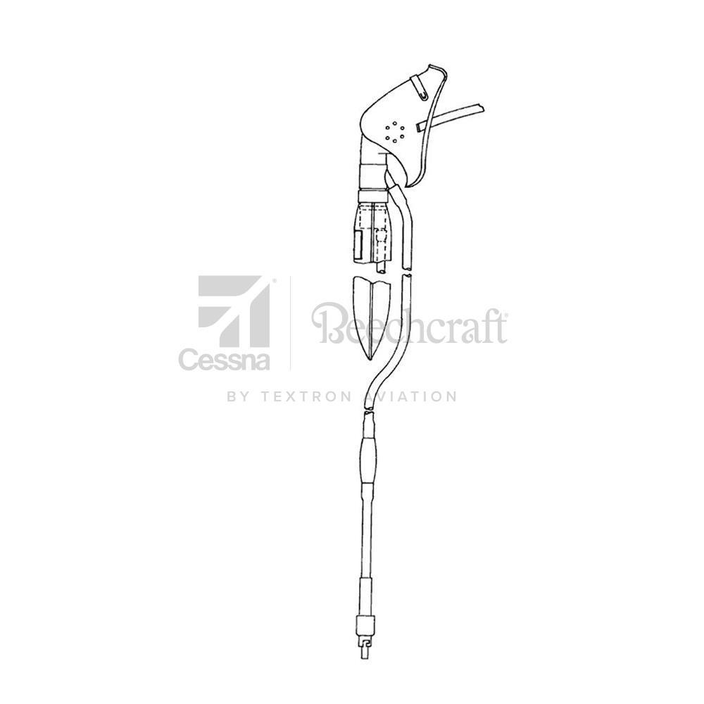 C166015-0101 | Passenger Oxygen Mask and Line Assembly