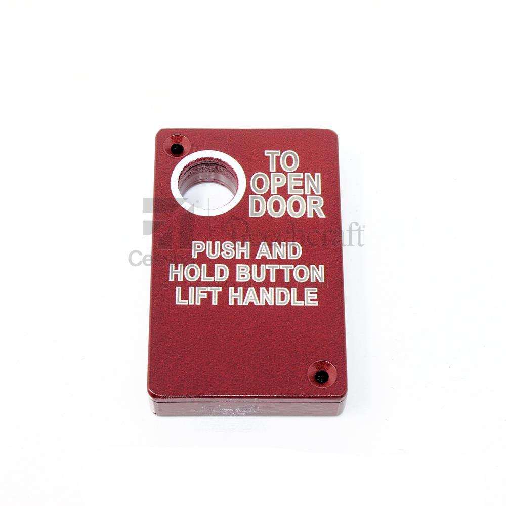132848-10|PLACARD- DOOR INSTRUCTION