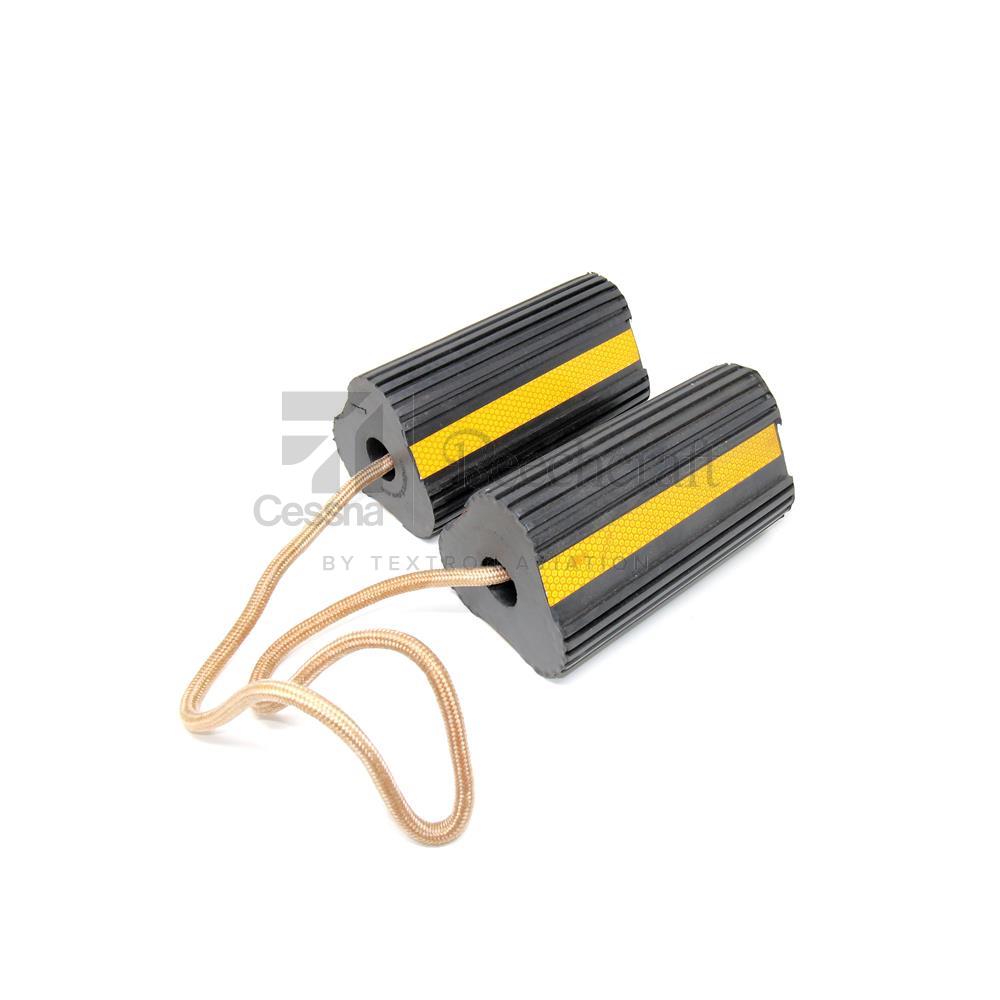 AW4-8|CHOCK, WHEEL- AIRPLANE (BLACK