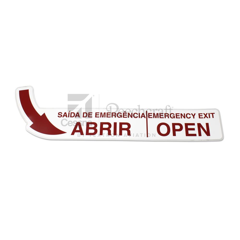 4516037-1|DECAL EMERGENCY EXIT (OPEN)