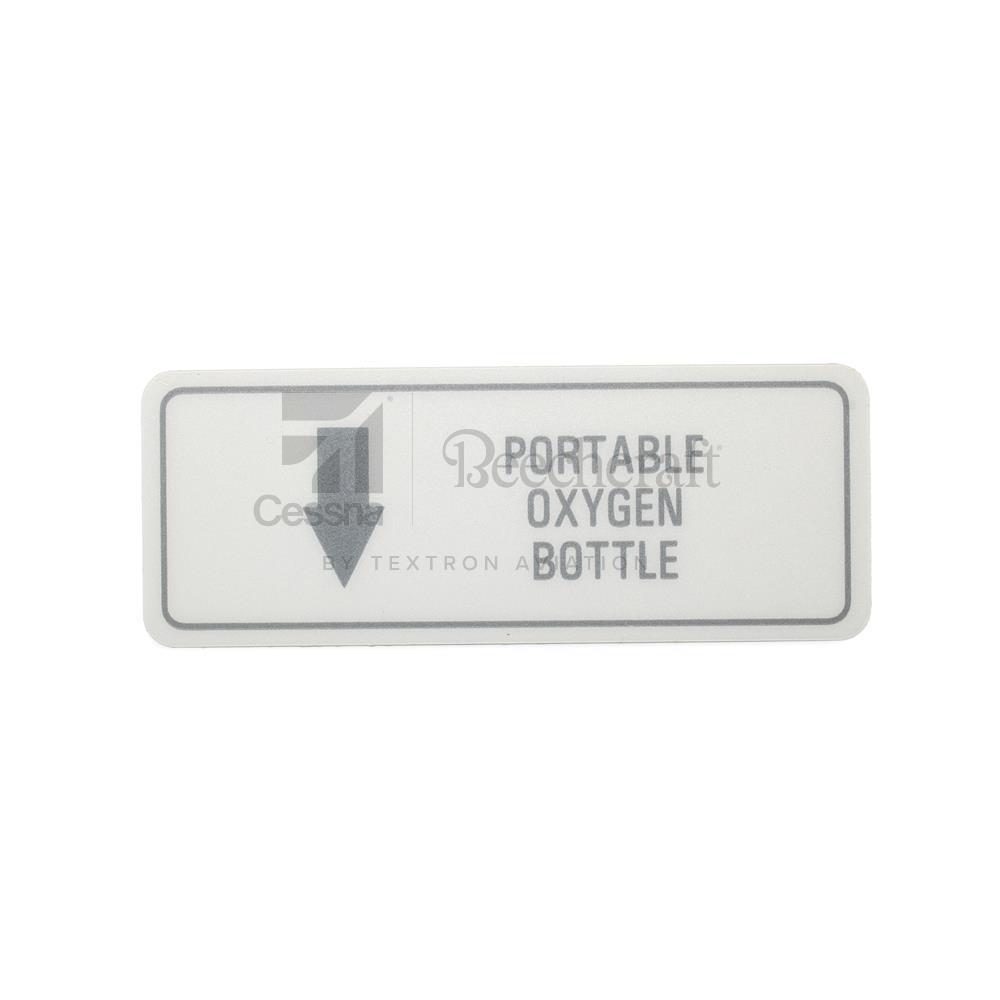 4811477-36|PLACARD PORTABLE OXYGEN