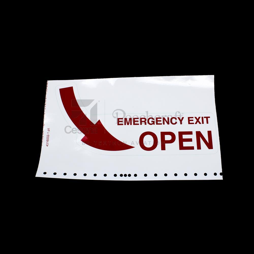 4316002-1|DCL-EMERGENCY EXIT-OPEN