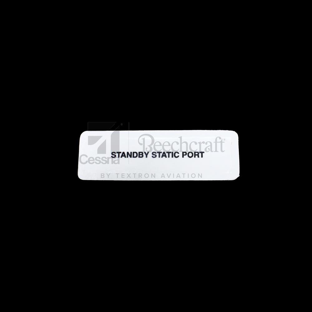 6305310-1|PLACARD-STAND- BY STATIC PORT