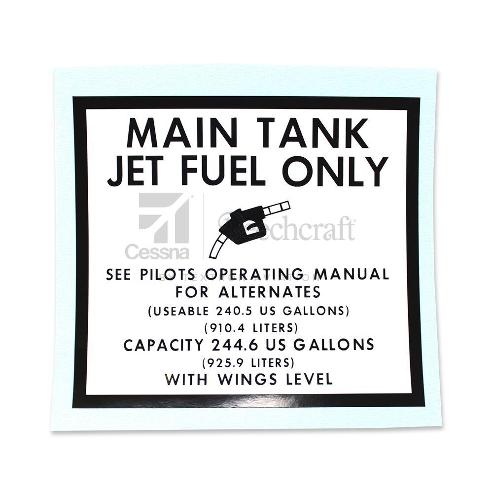 129-920037-3|PLACARD-INSTRC,MAIN FUEL TANK