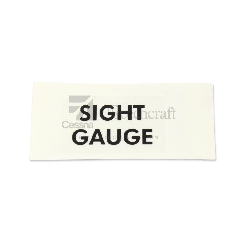 101-555160-3BLKC|DECAL-SIGHT GAUGE, BLACK/ CLR