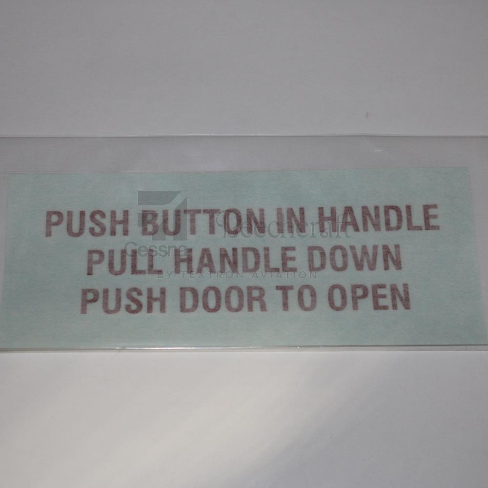 4699043-5|DOOR PLACARD