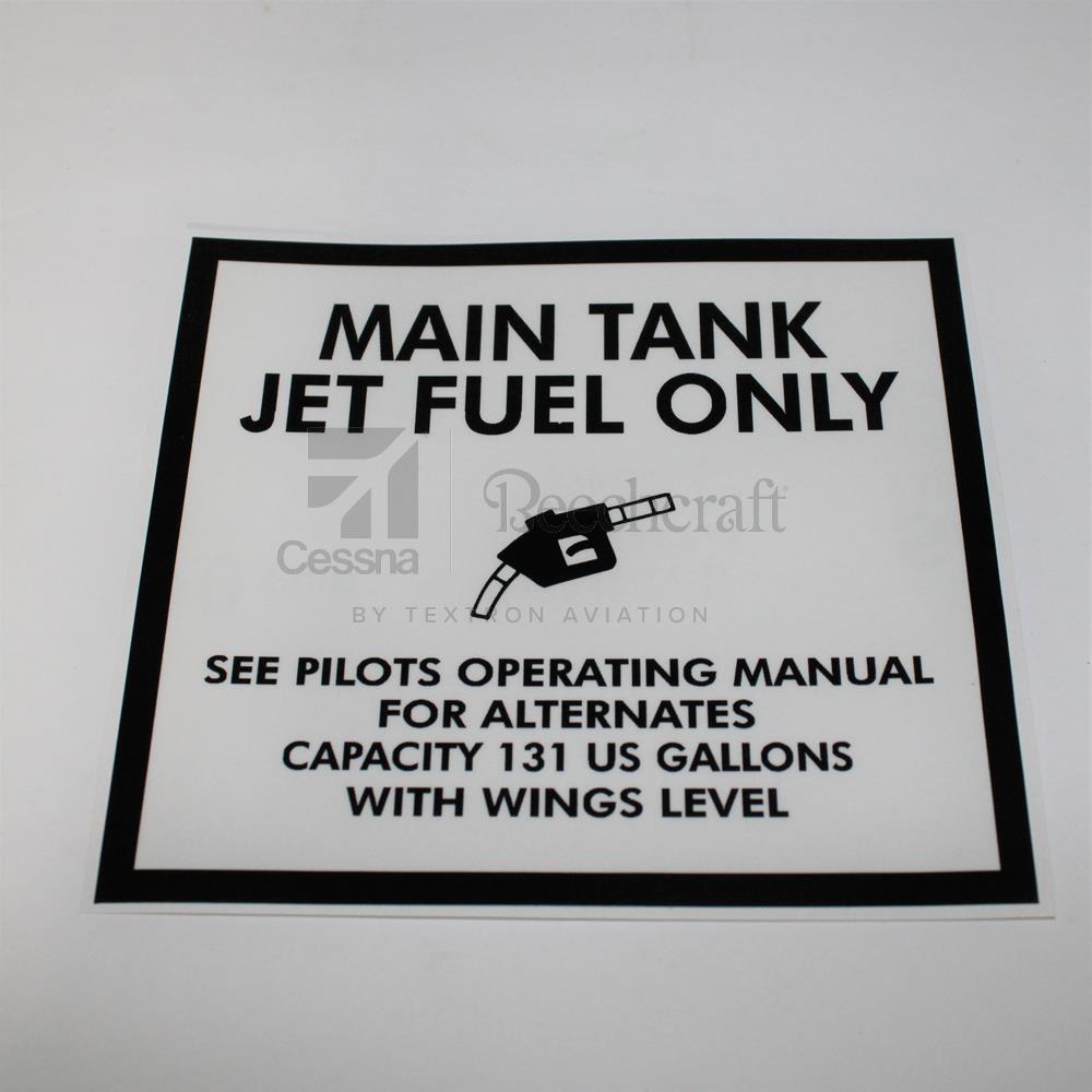 90-920050-3|DECAL, MAIN FUEL TANK