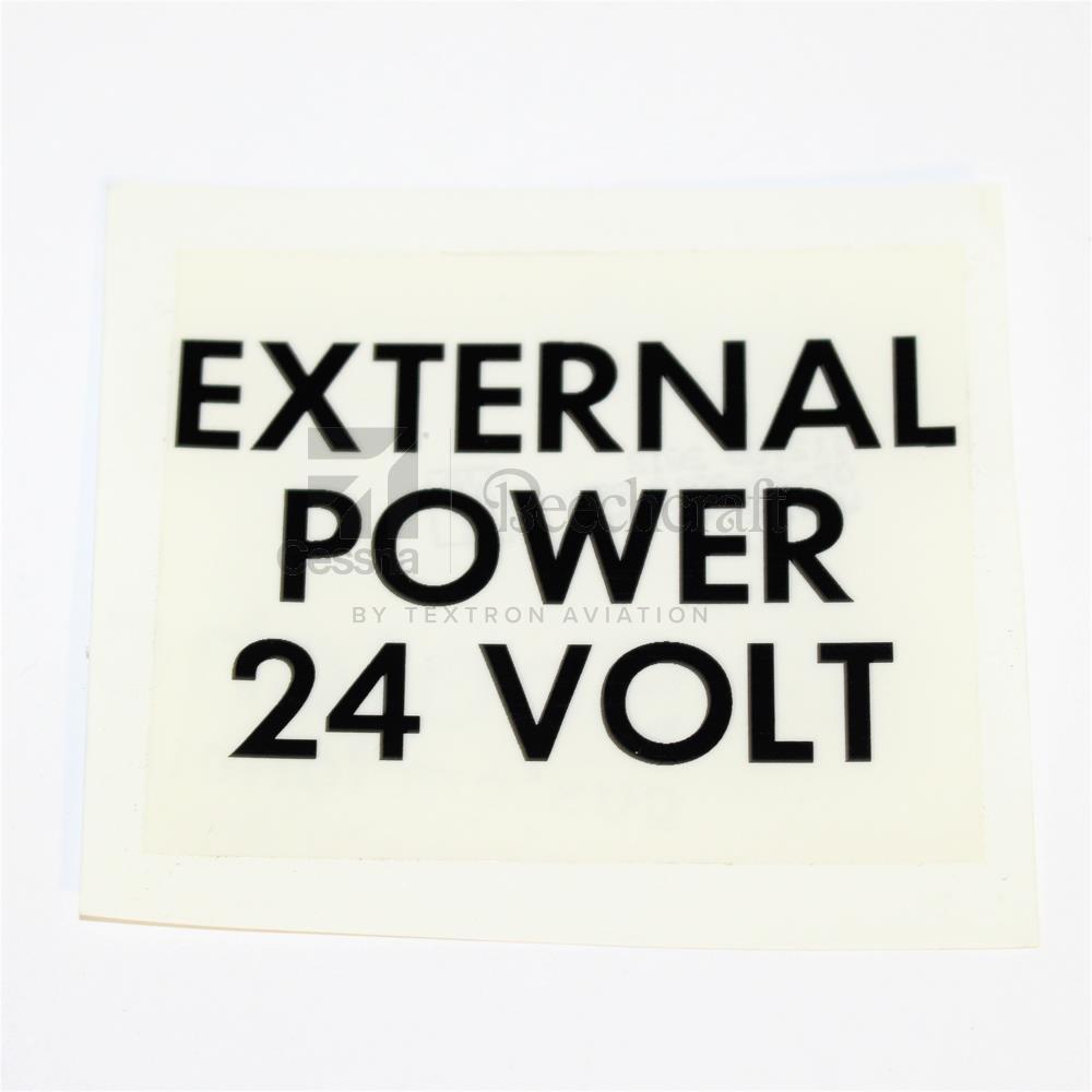 112700|PLACARD EXTERNAL P 24 VOLT