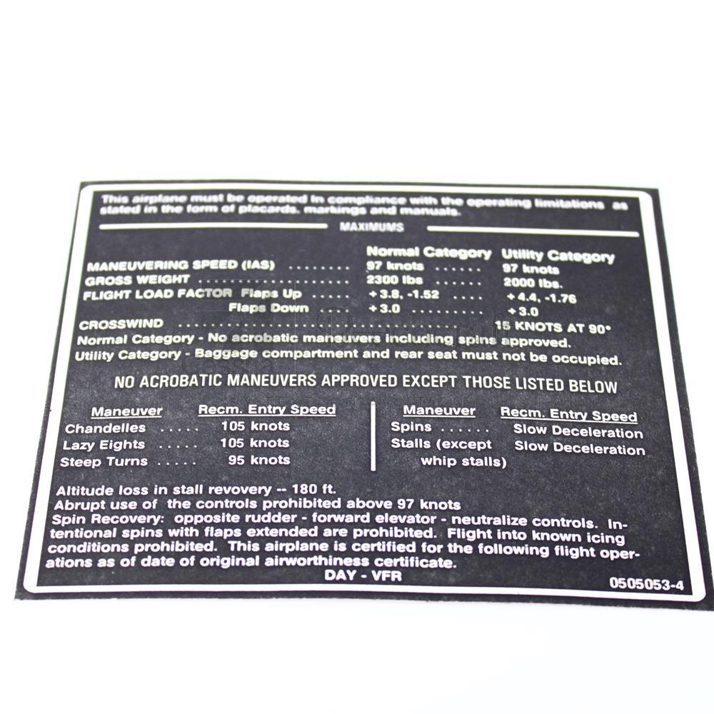 0505053-4|PLACARD