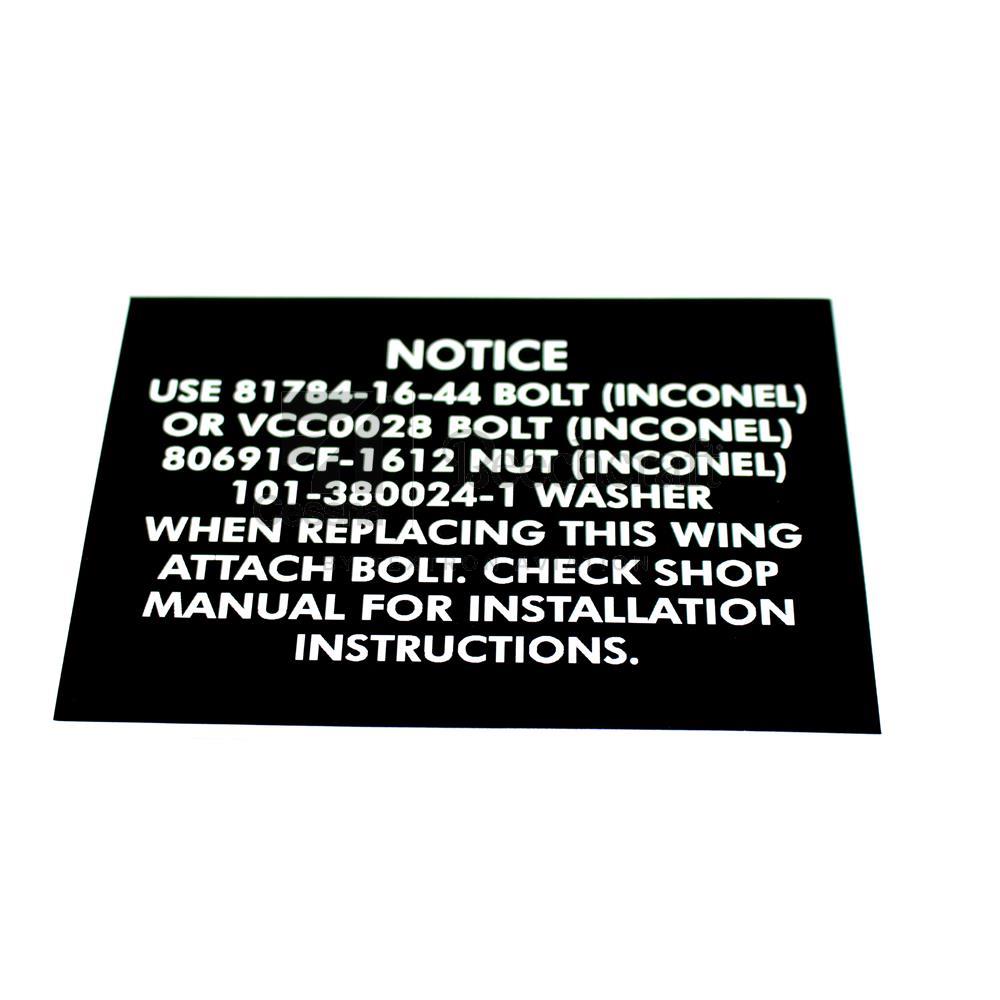 101-120147-1 | Lower Forward Wing Attachment Decal