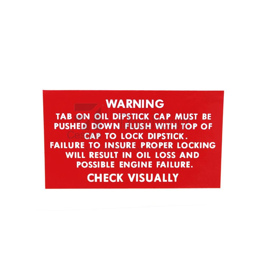 50-939167-1|OIL SYSTEM PLACARD