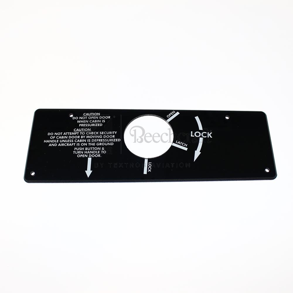 100-430085-1 | Main Access Door Placard Plate