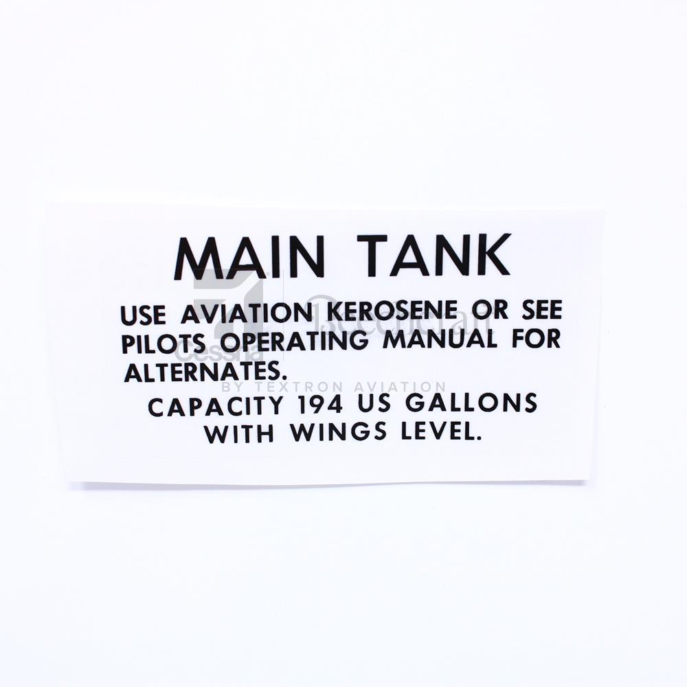 100-920057-3|FUEL TANK PLACARD