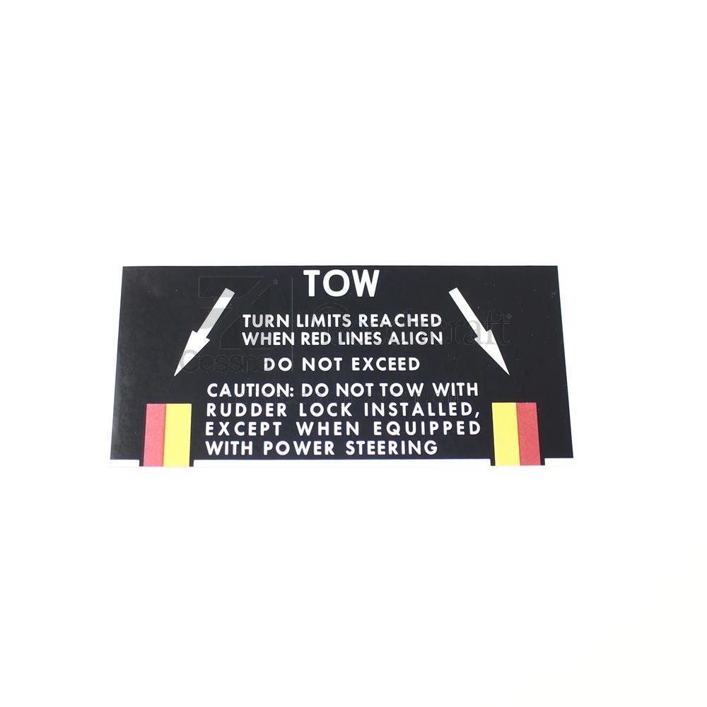 114-820106-3|PLACARD-INSTRUCTIONS,NOSE GEAR