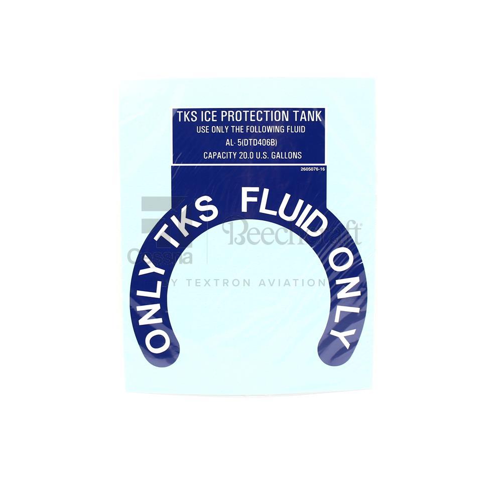 2605076-16|PLACARD TKS FILLER CAP