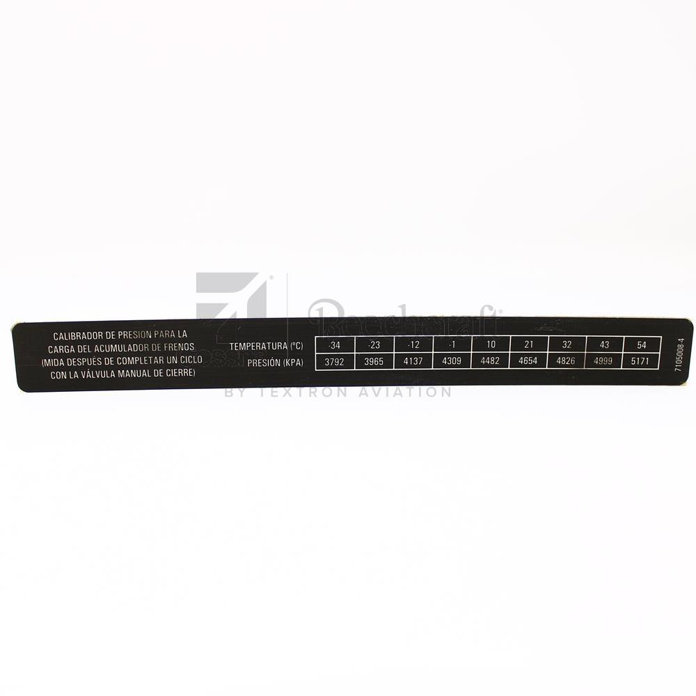 7105008-4|PLACARD METAL ACCUM CHR MEX