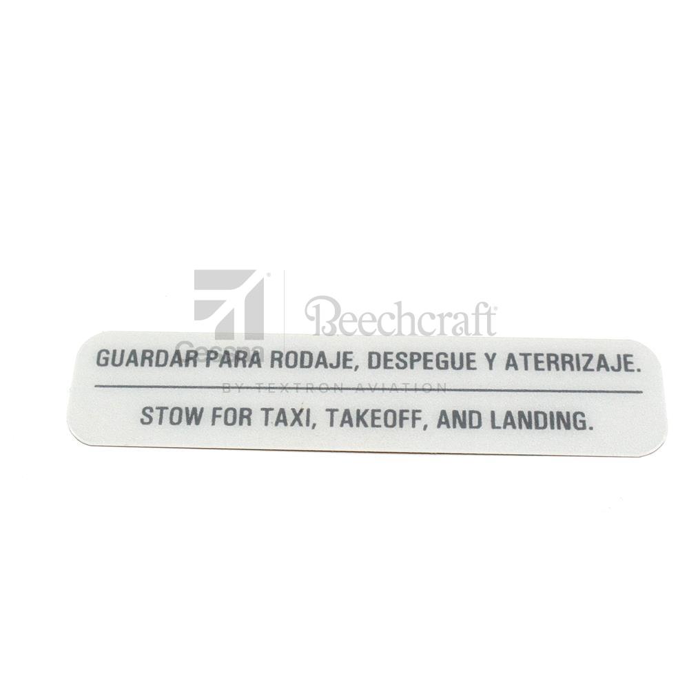 4616054-221|PLACARD STOWAGE INST
