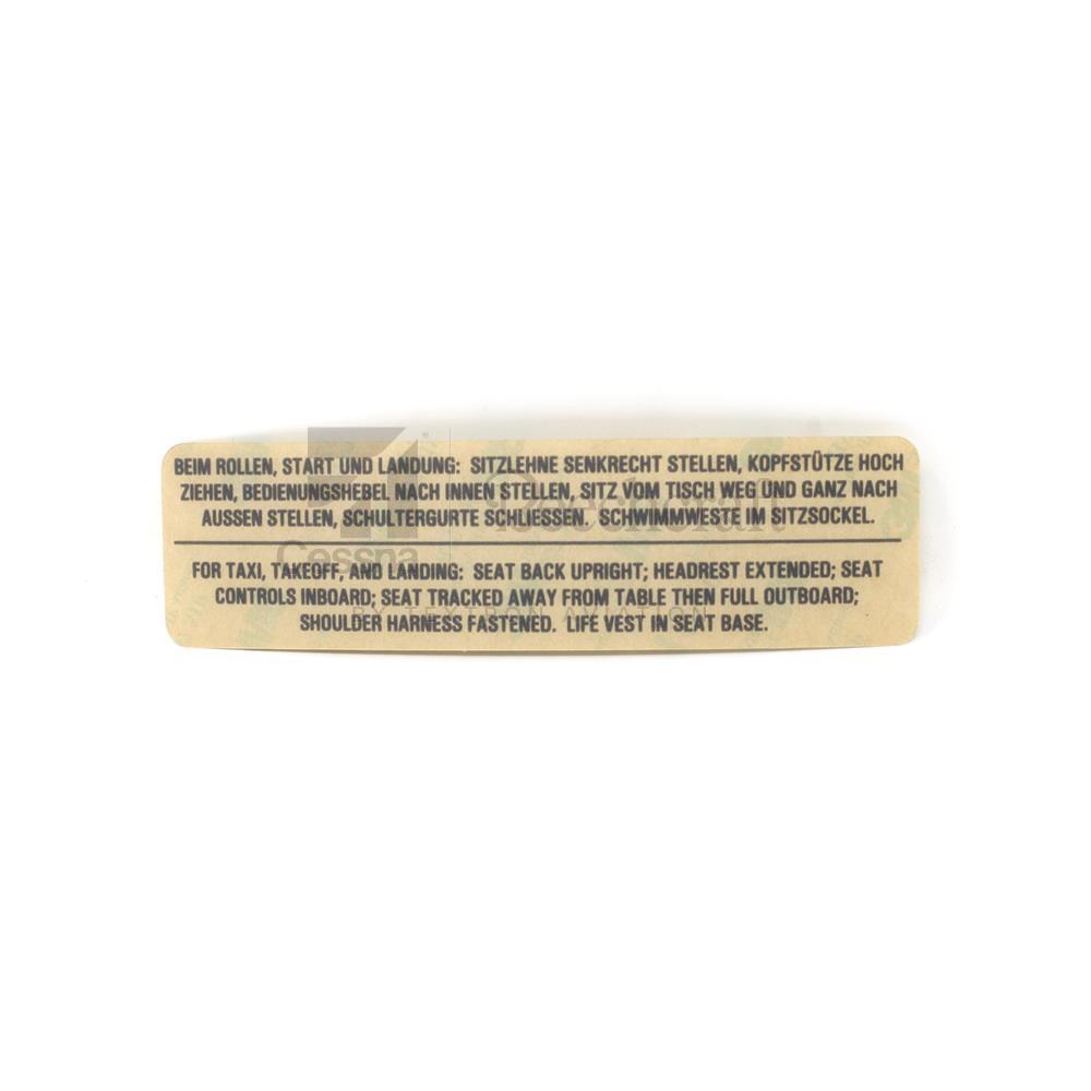 4516051-50|PLACARD PASS INST
