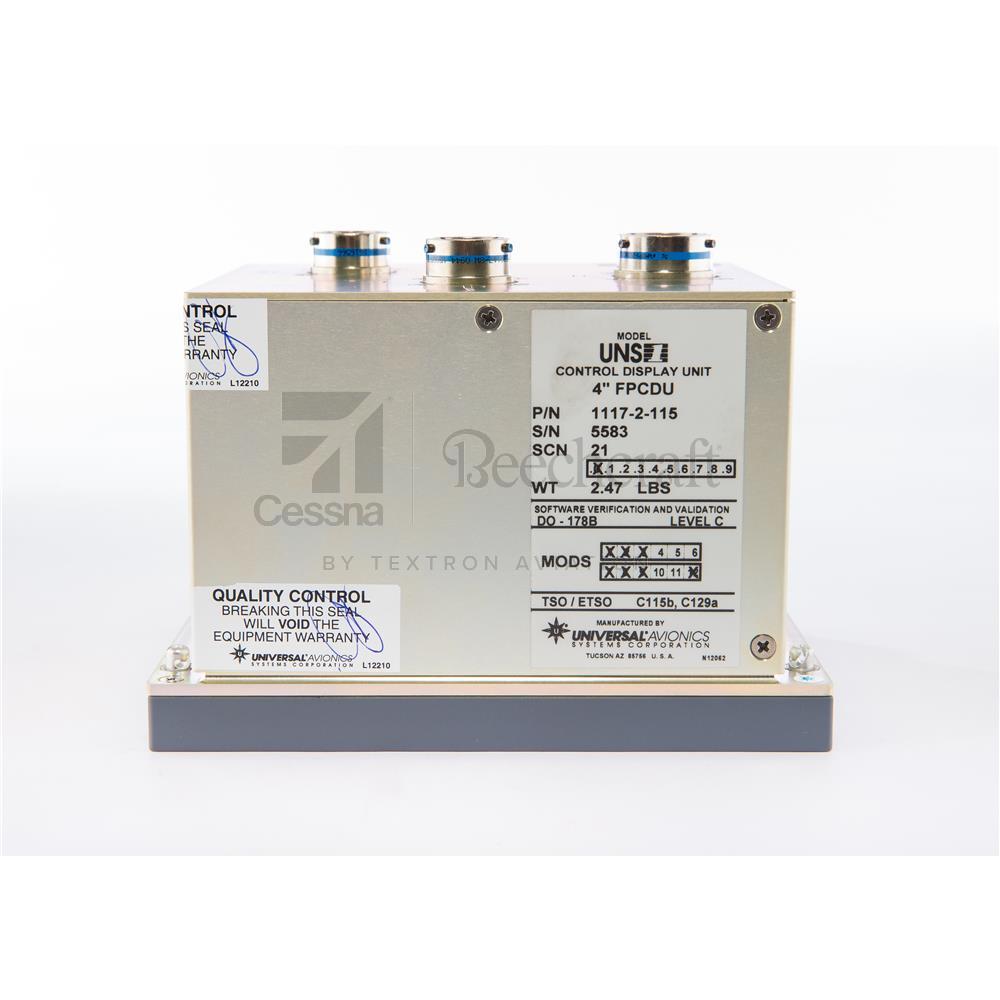 "UNIVERSAL AVIONICS 4"" FPCDU"