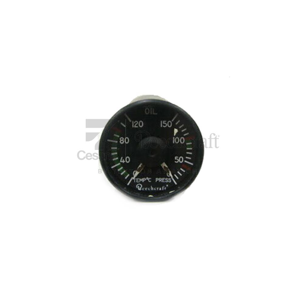 100-384117-3 | OIL TEMP & PRESSURE INDICATOR | Textron 