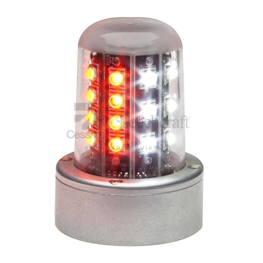 Whelen Self Contained Lights Model 9052015 LED RED/ WHITE BEACON, 28V
