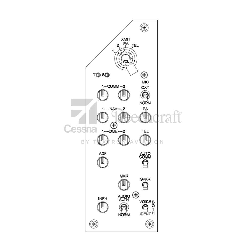 804-009|DB AUDIO PANEL, PILOT SIDE