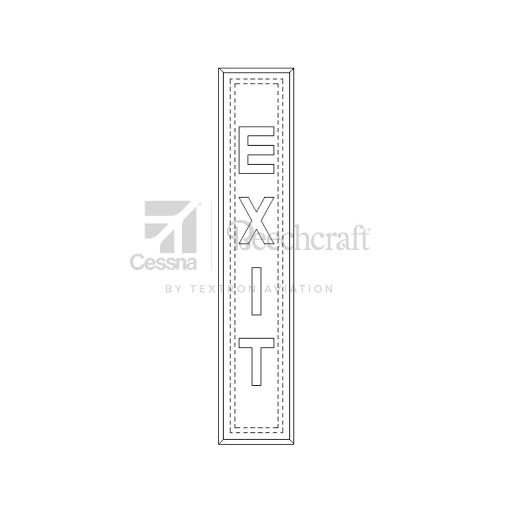 9919055-2 | SIGN- EXIT (VERTICAL) | Textron Aviation