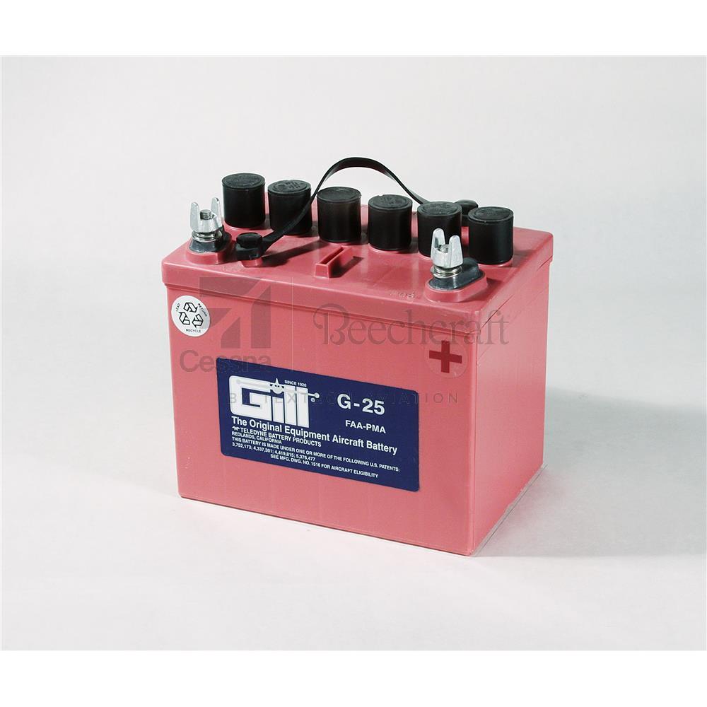Teledyne Battery Products Dry Charge Flooded Batteries G-25 Dry Cell Battery 12V 18A
