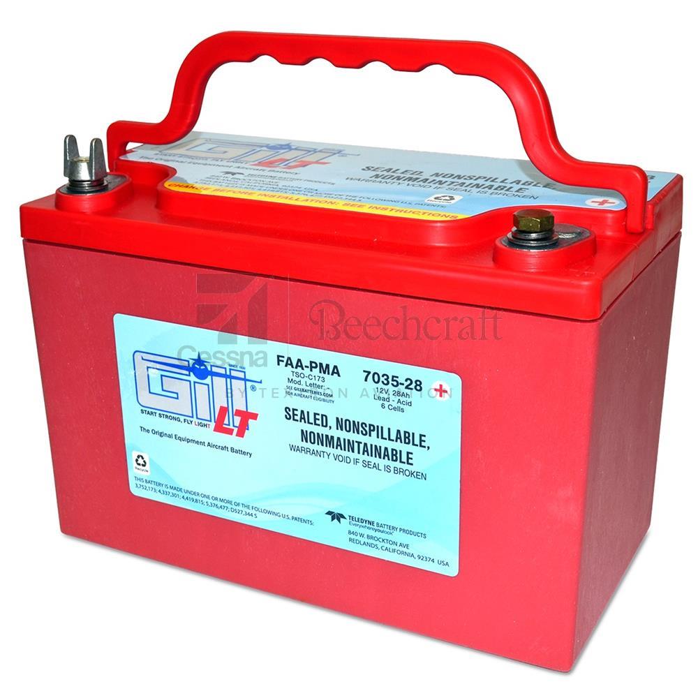 Teledyne Battery Products LT Sealed Batteries 7035-28 Sealed Acid Battery 12V 28A