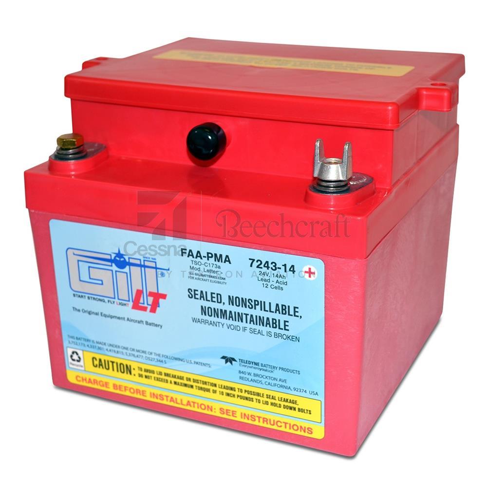 Teledyne Battery Products LT Sealed Batteries 7243-14 Sealed Acid Battery 24V 14A