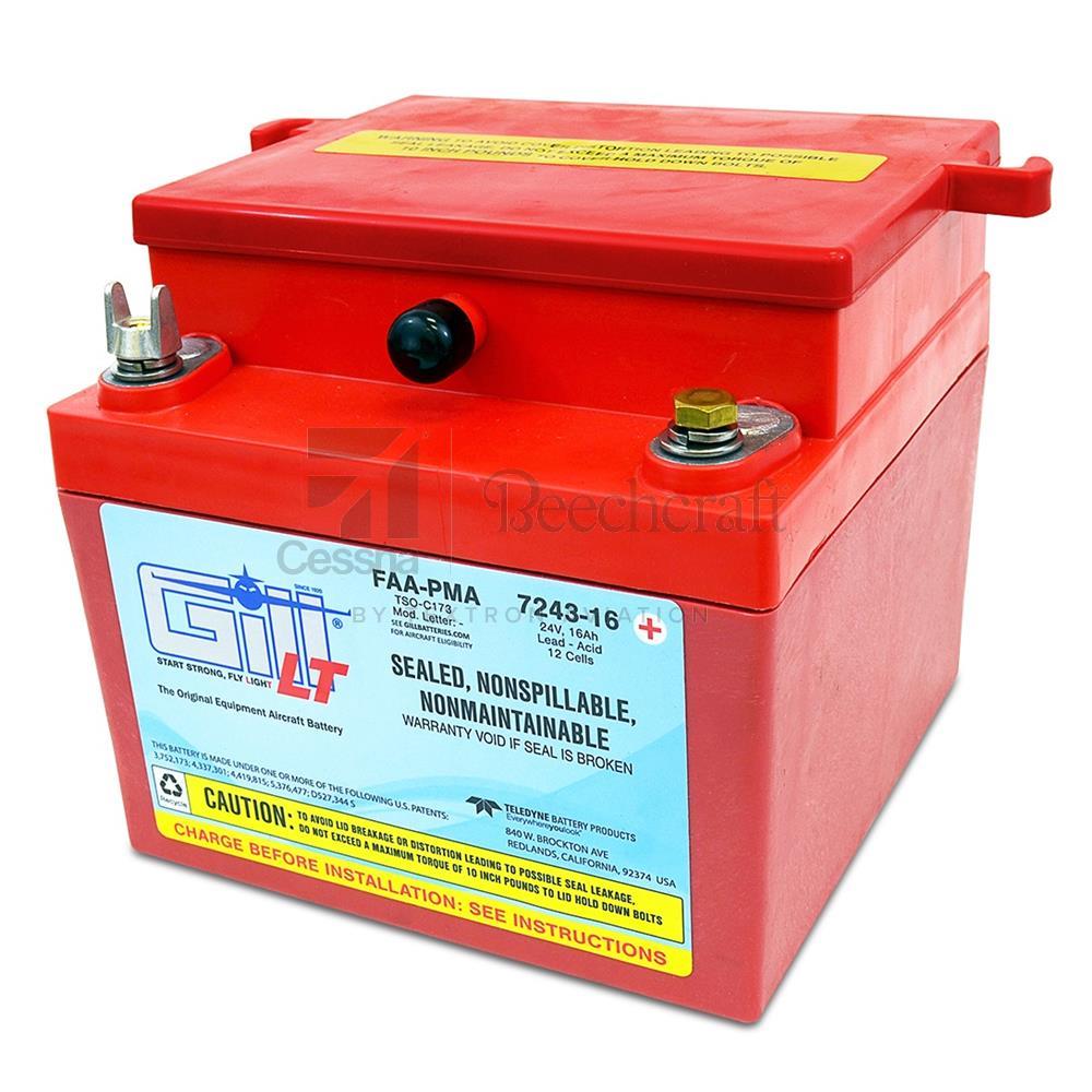 Teledyne Battery Products LT Sealed Batteries 7243-16 Sealed Acid Battery 24V 16A
