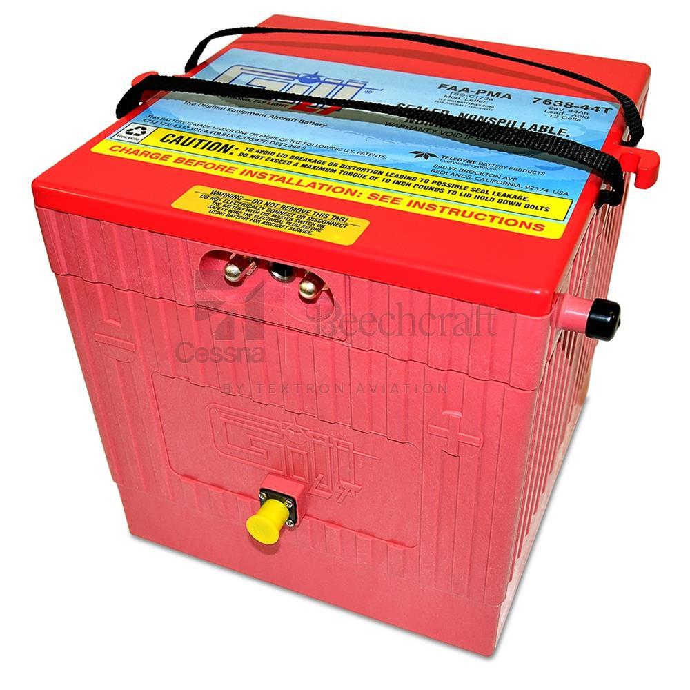 Teledyne Battery Products LT Sealed Batteries 7638-44T Sealed Acid Battery 24V 44A